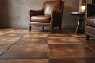 leather flooring