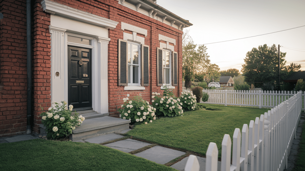 paint colors that compliment red brick