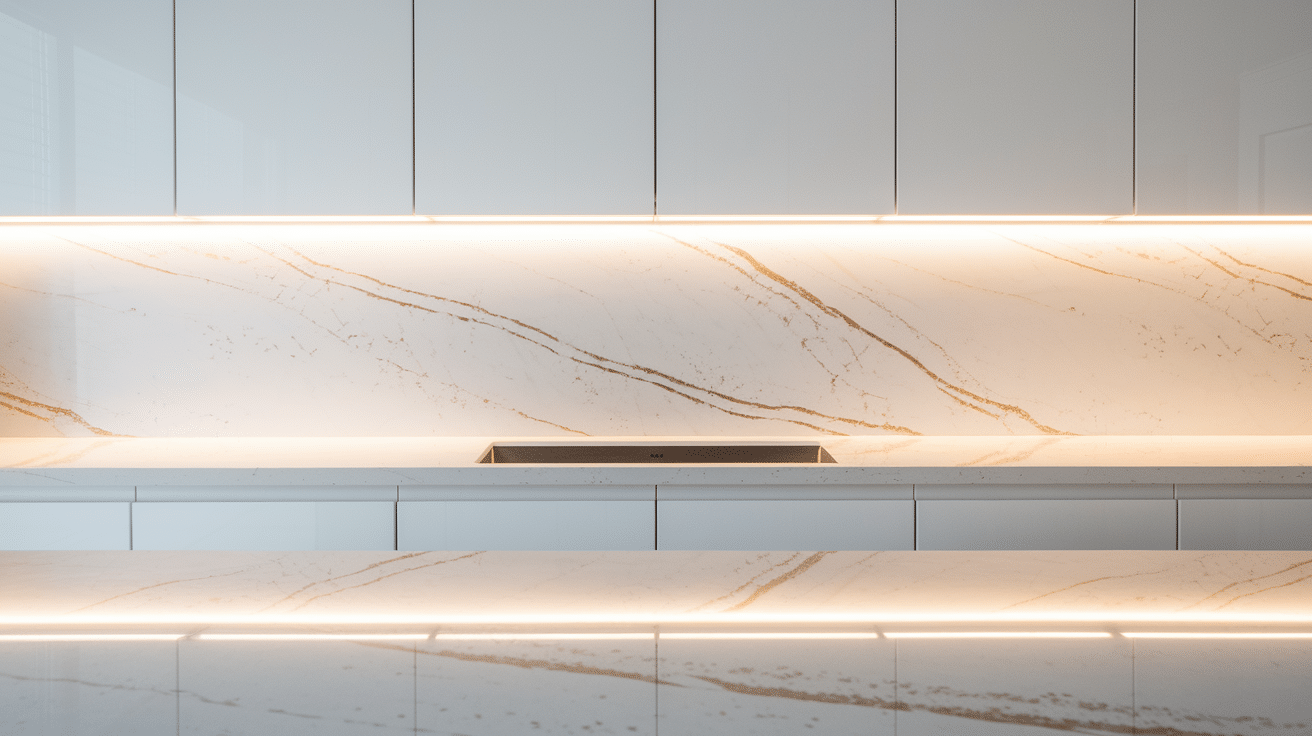 quartz countertops for white cabinets