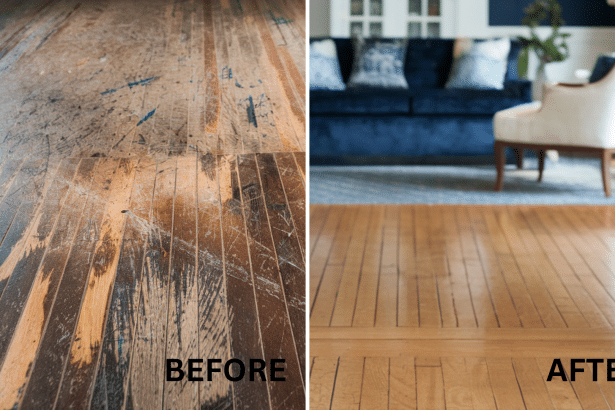 refinishing old hardwood floors before and after