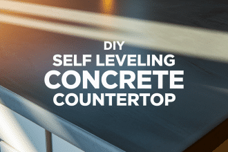 self leveling concrete countertop