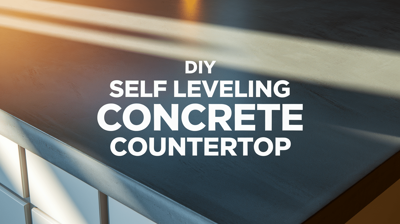 self leveling concrete countertop
