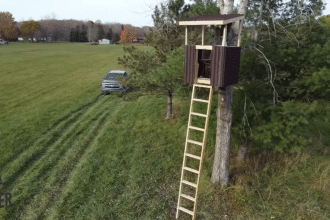 wooden homemade tree stand plans