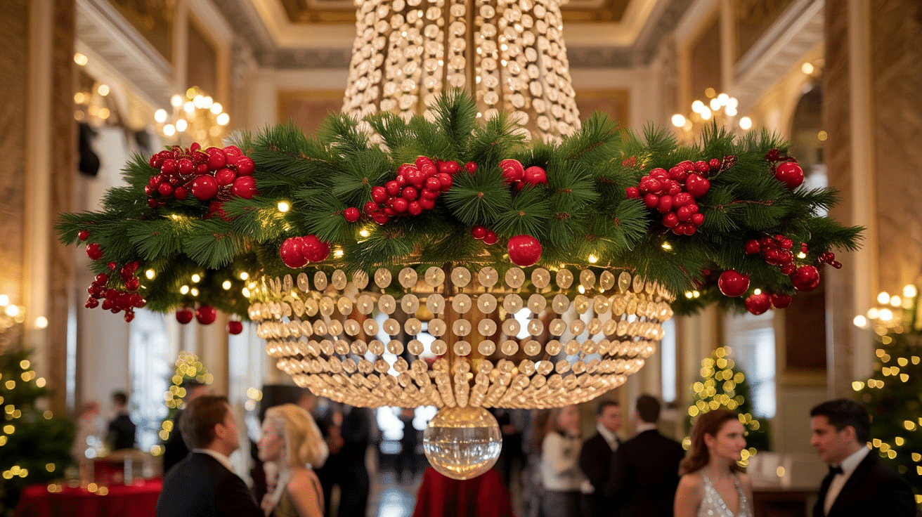 41 Christmas Chandelier Ideas for Every Home Style