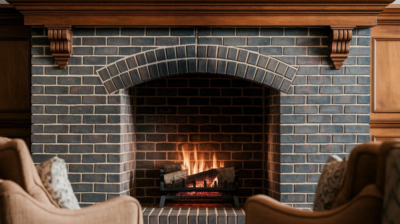 Brick Beauty: 26 Cozy Fireplace Ideas with Lovely Wood Mantels
