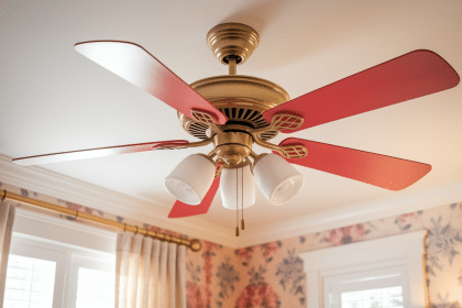 Ceiling Fan Makeover Before and After