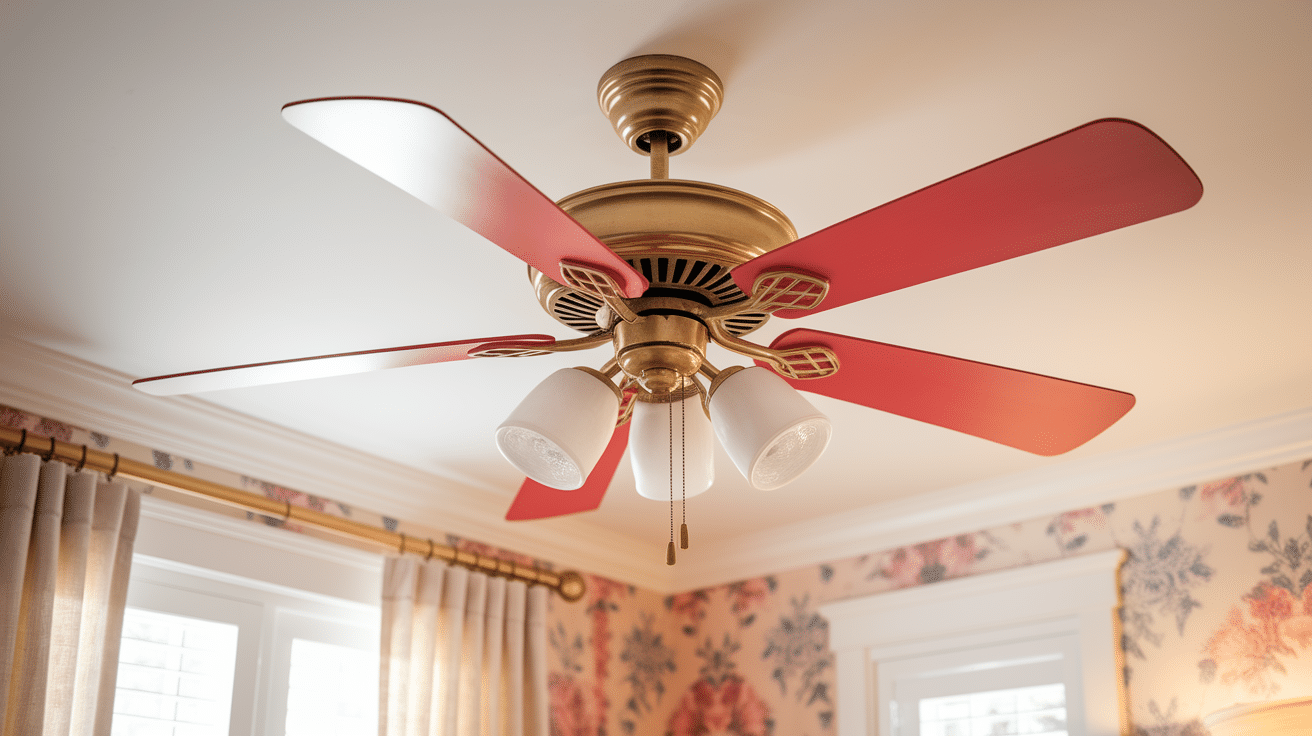 Ceiling Fan Makeover Before and After