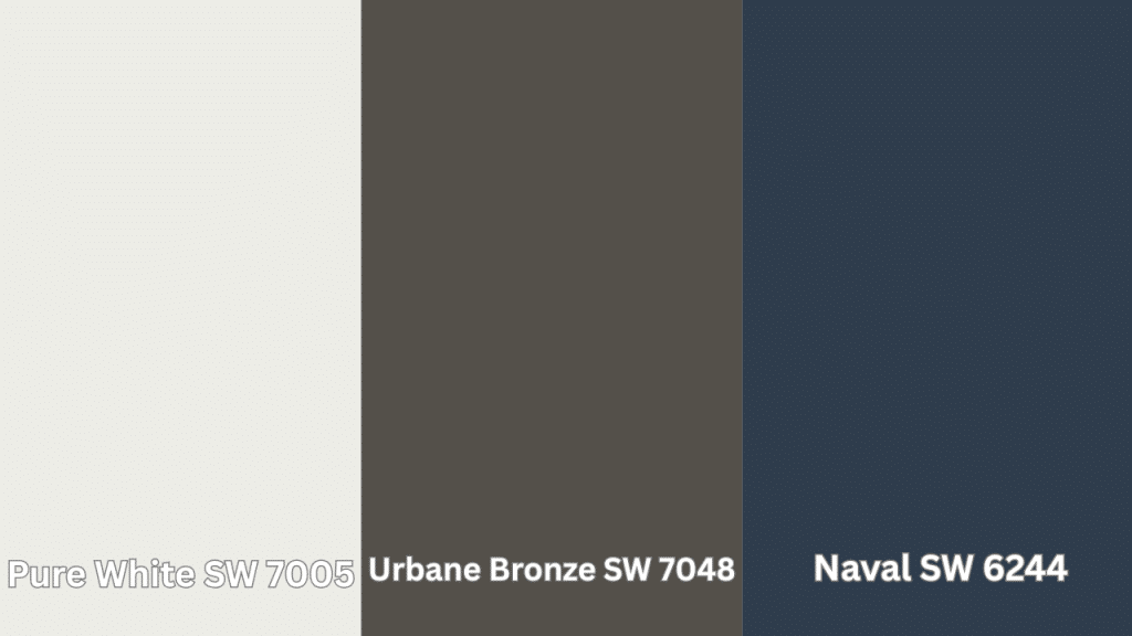 Color Pairings and Combinations for Eider White SW 7014