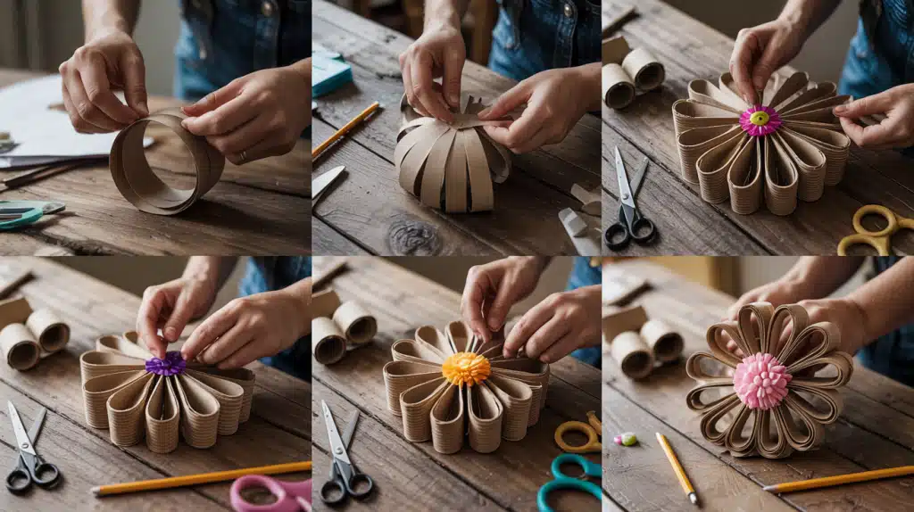Crafting Your Cardboard Blooms
