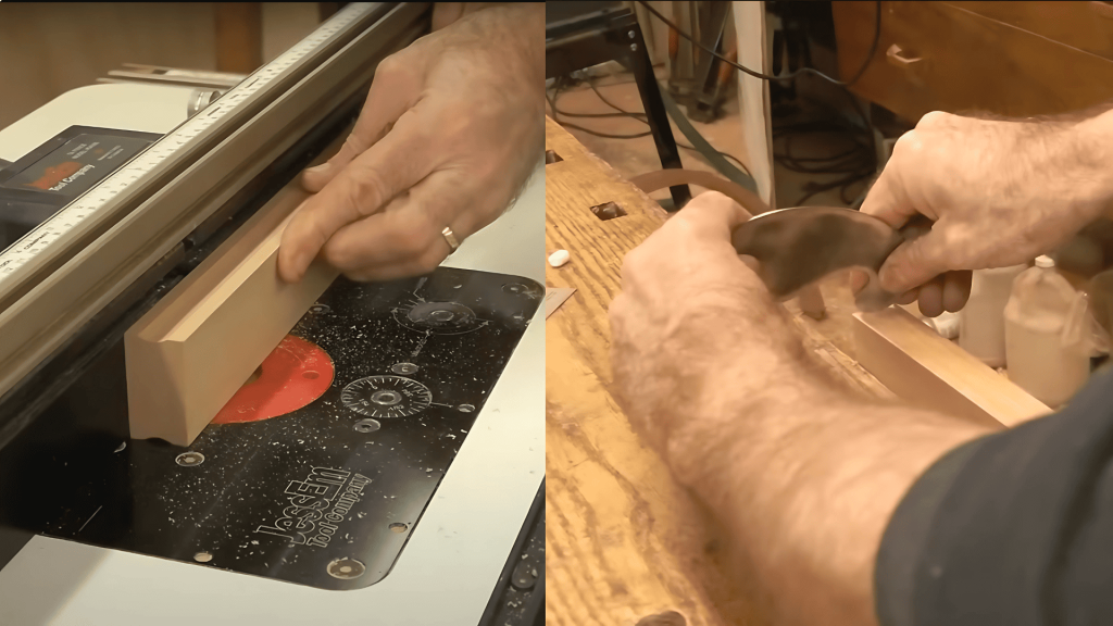 Cut Finger Grooves in the Wood