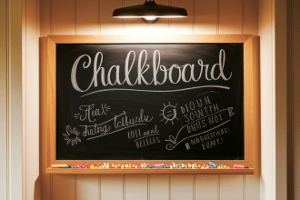 DIY Delight- How to Make a Chalkboard at Home