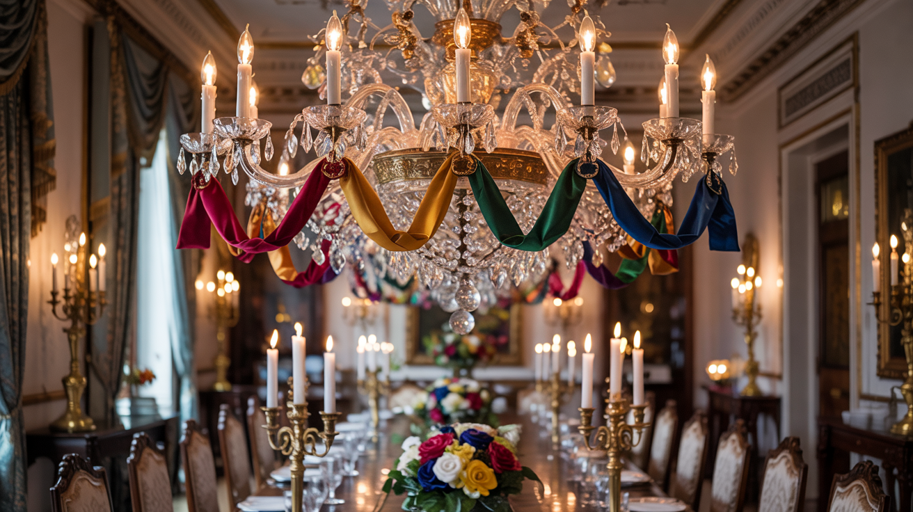 Festive_Ribbon_Swag_Chandelier