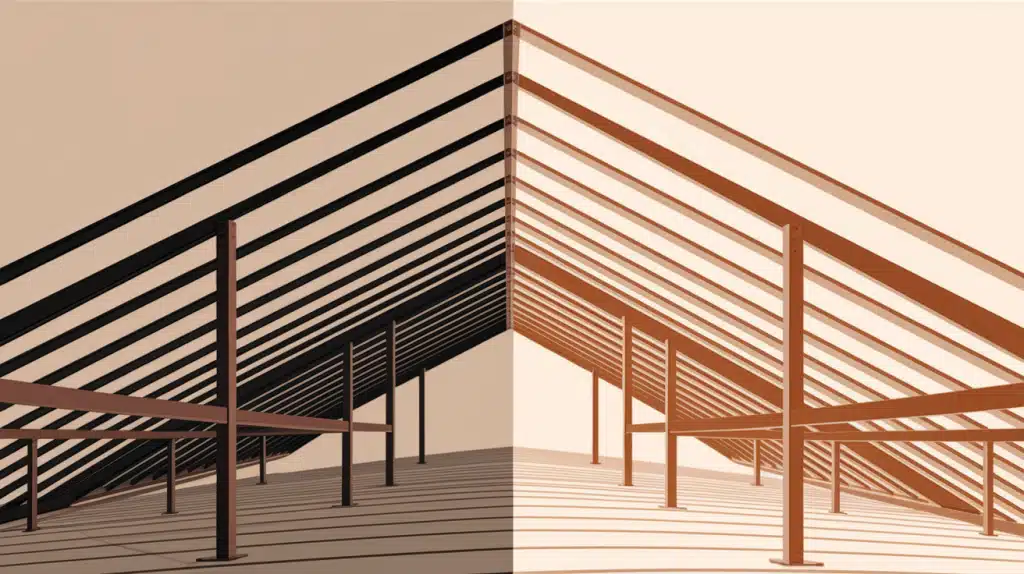 Horizontal vs. Vertical Purlin Setups