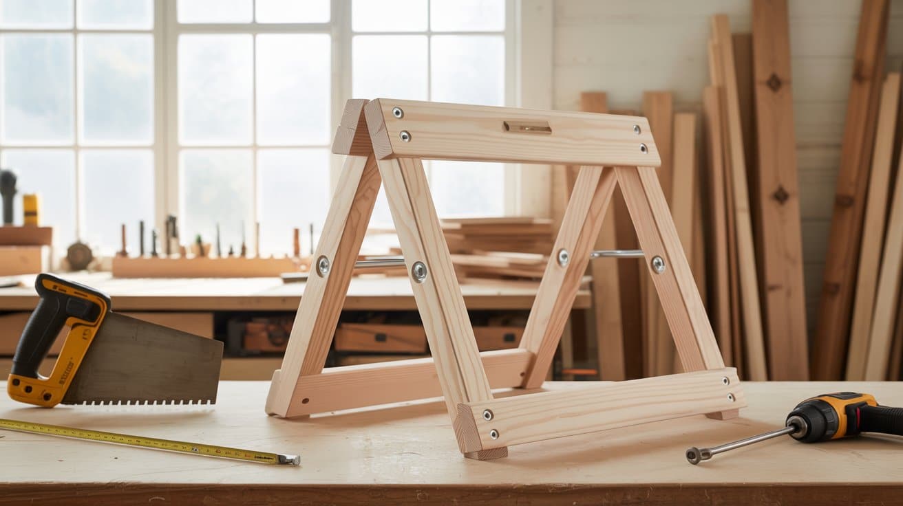 How to Build a DIY Folding Sawhorse