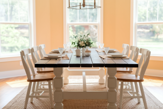 How to Create Your Own DIY Farmhouse Dining Table