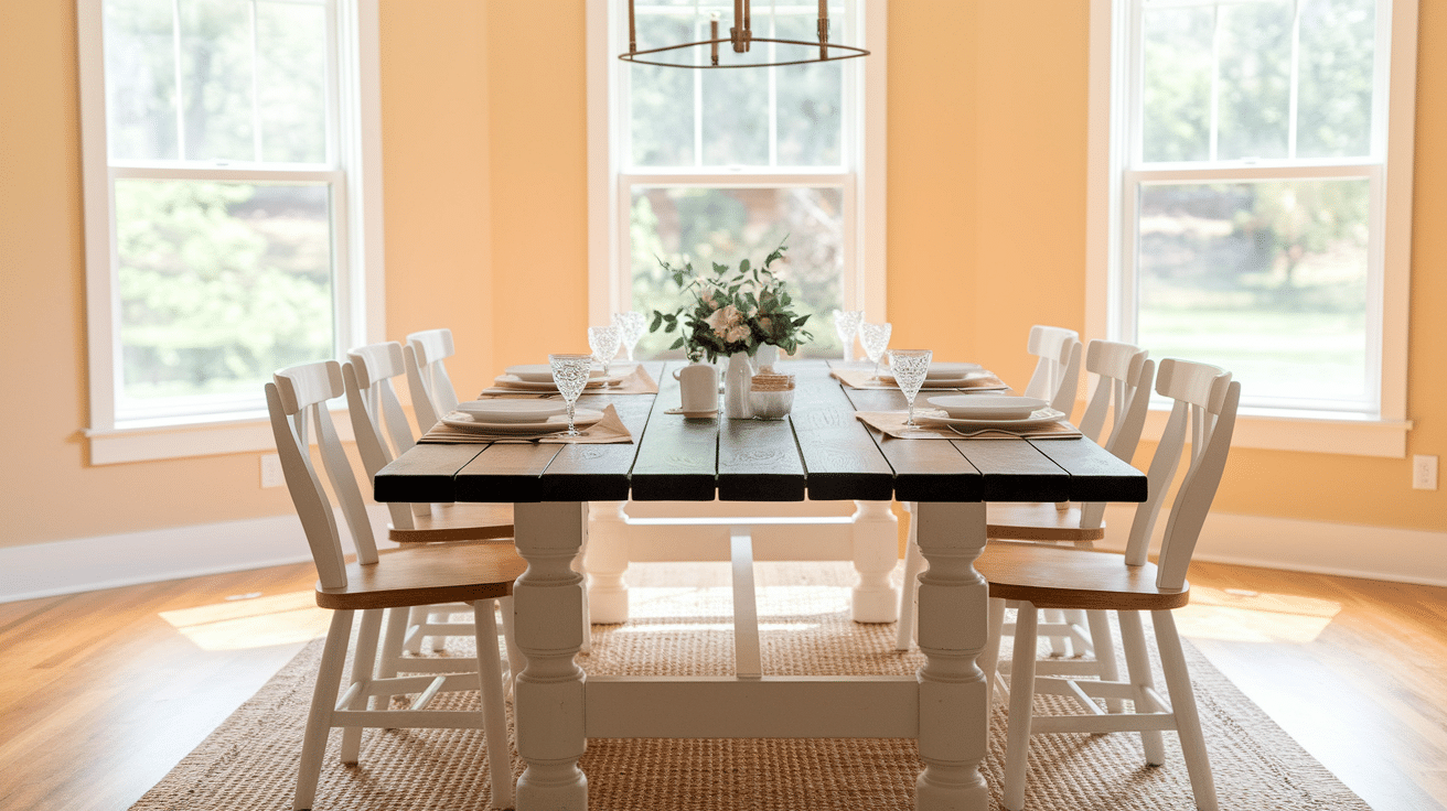 How to Create Your Own DIY Farmhouse Dining Table