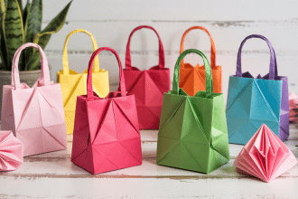 How to Make an Origami Gift Bag in Simple and Easy Steps