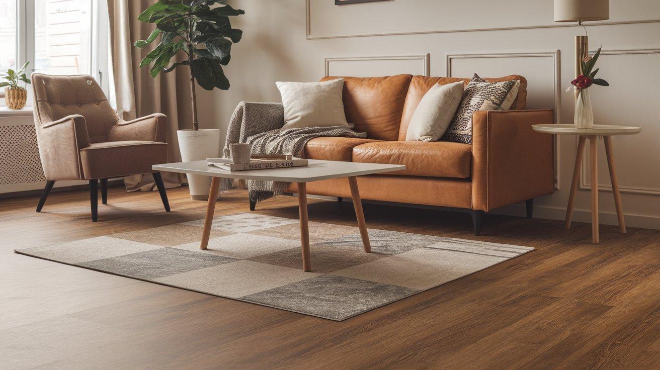 LVP_flooring_is_a_flexible_vinyl_product_that_realistically_mimics_natural_wood_Its_construction_includes_a_wear_layer_printed_design_film_vinyl_core_and_sometimes_an_attached_cushioning_underlayment