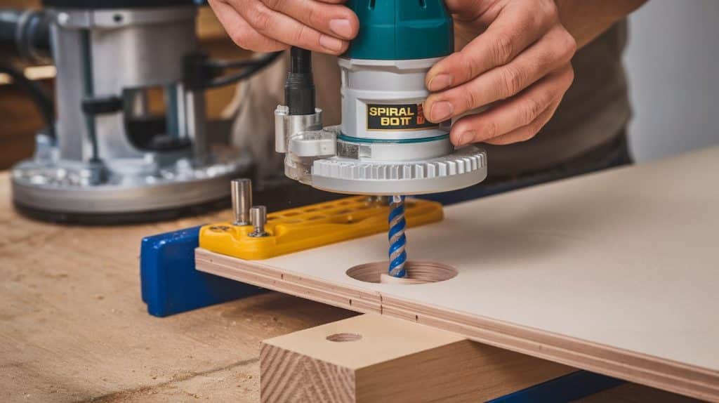 Make a Center Hole for the Router Bit