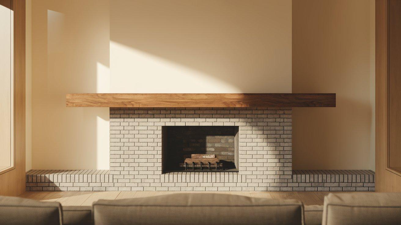 Minimalist_Smooth_Brick_with_Slim_Walnut_Mantel