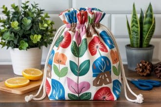 Step-by-Step Instructions for Making a Lined Drawstring Bag