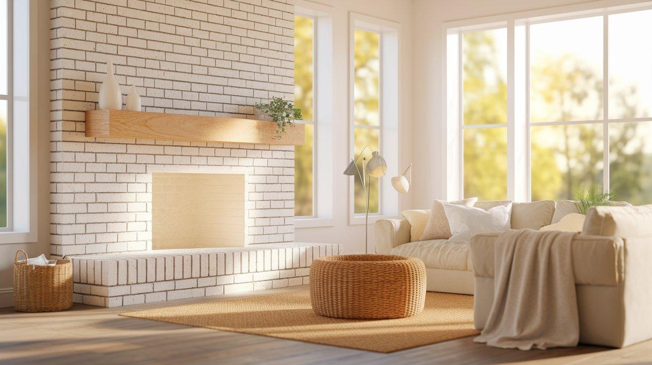 Whitewashed_Brick_and_Light_Oak_Mantel