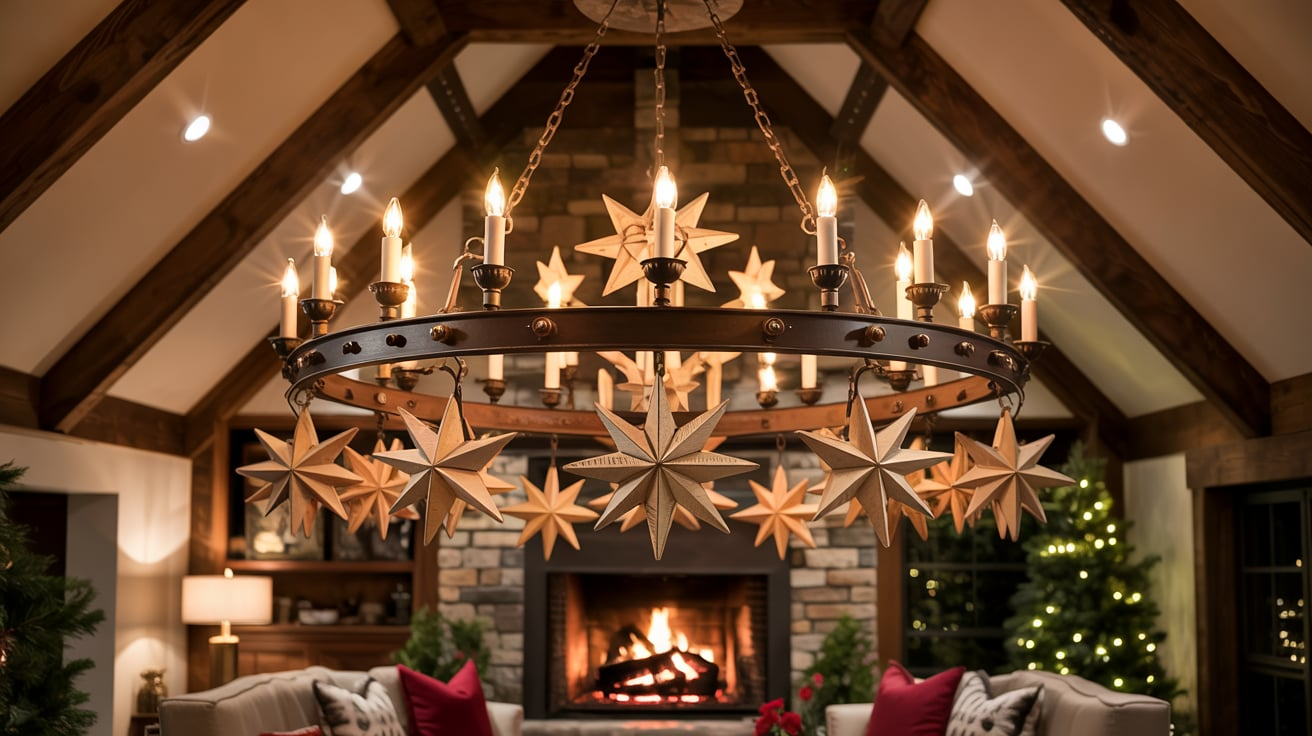 Wooden_Star_Chandelier