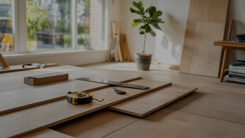 diy plywood floors