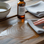 why is my wood table sticky after cleaning