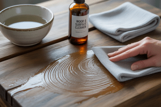 why is my wood table sticky after cleaning