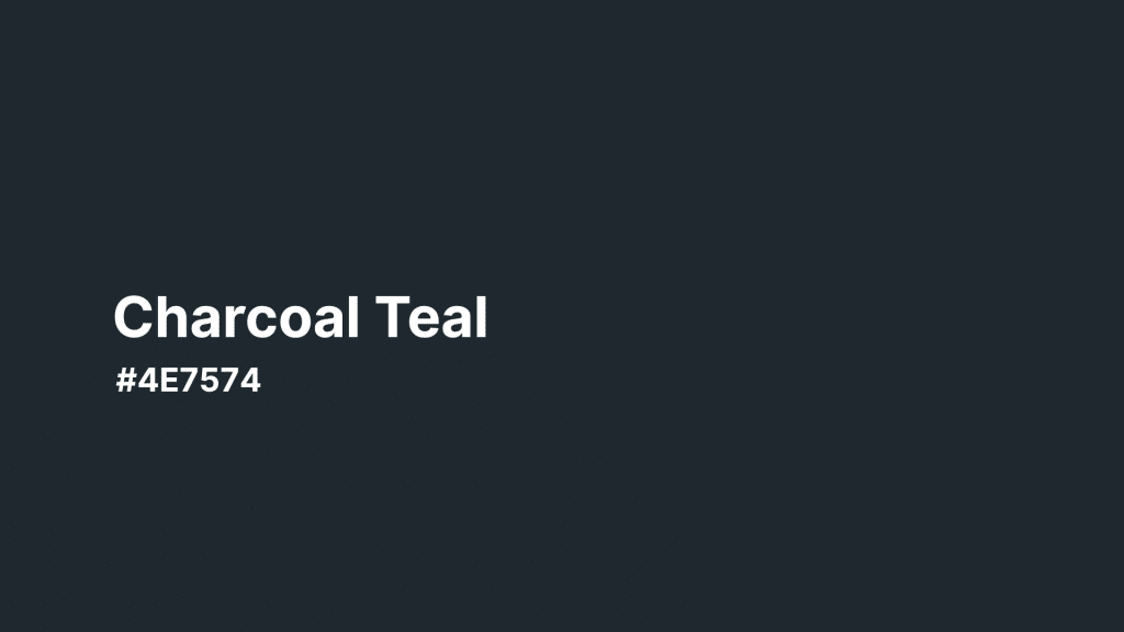 Charcoal Teal
