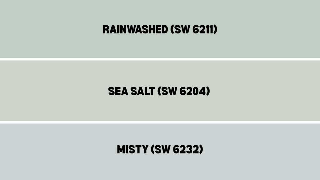 Comparing Rainwashed with Similar Shades