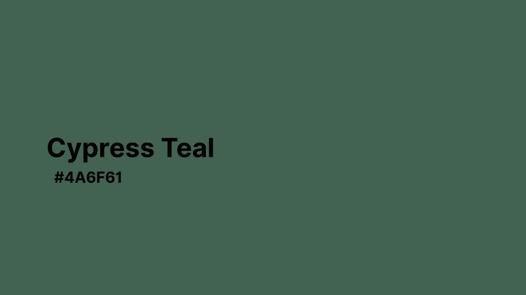 Cypress Teal