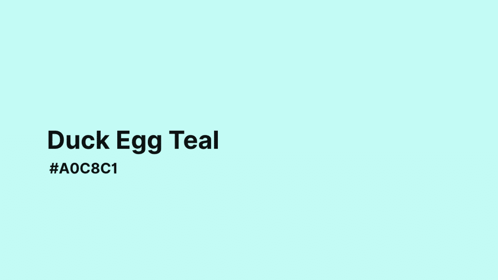 Duck Egg Teal