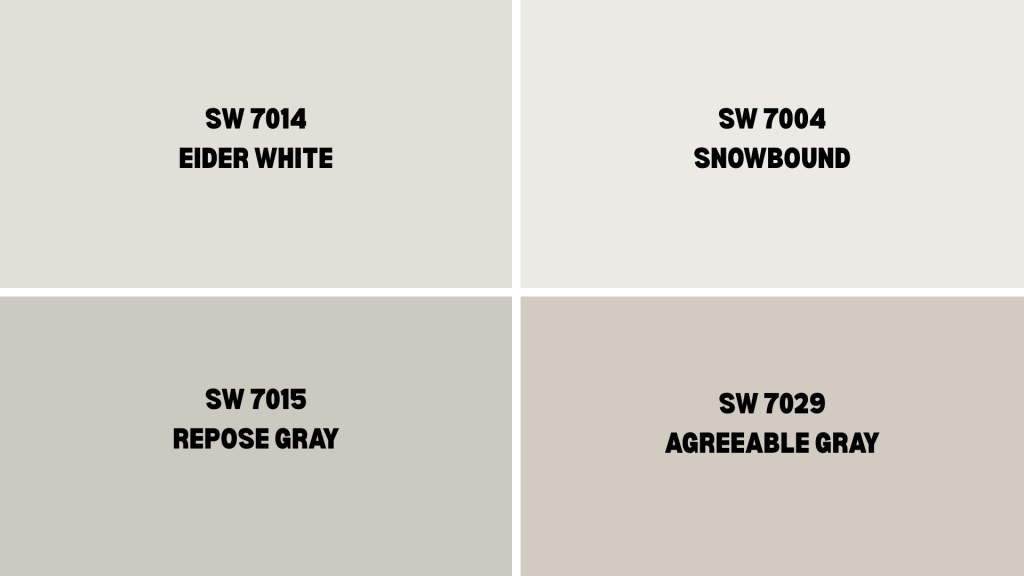 Eider White Comparison to Other Popular Colors