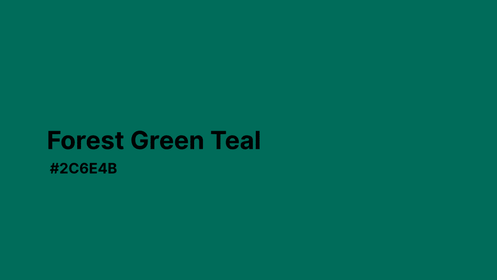 Forest Green Teal