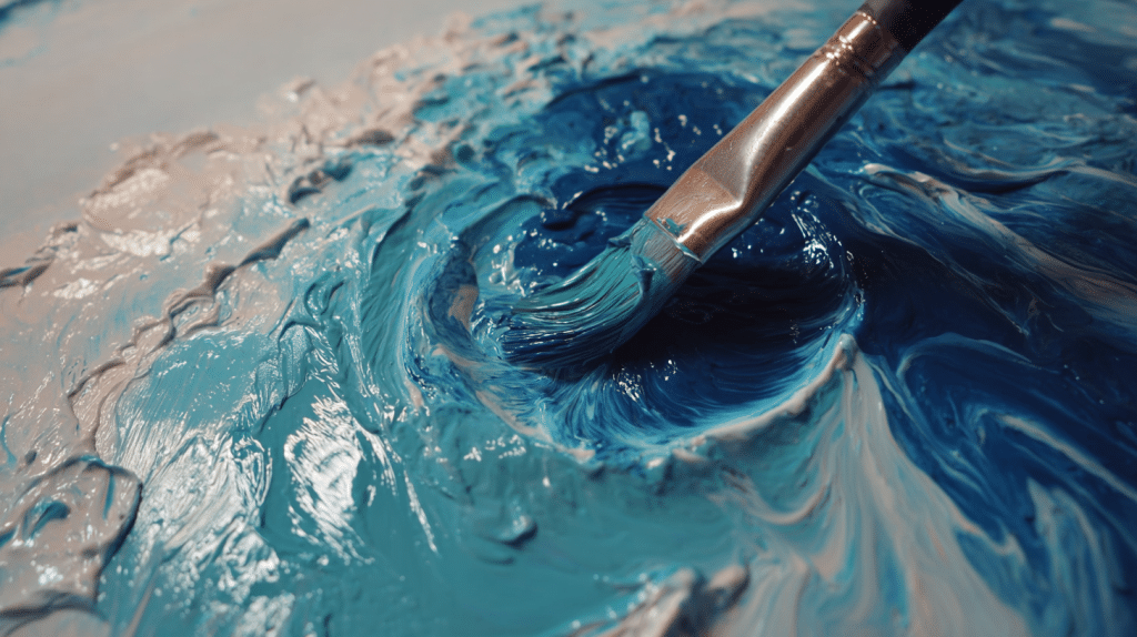 Mixing Acrylic Paint to Achieve Teal Shades