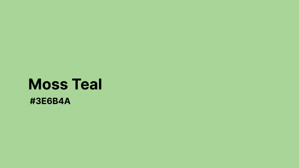 Moss Teal
