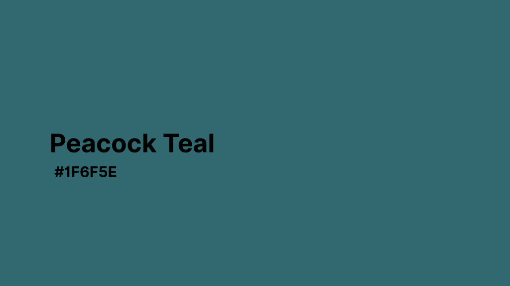 Peacock Teal