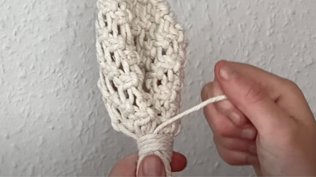 Step 8- Secure the Bottom with a Wrapping Knot