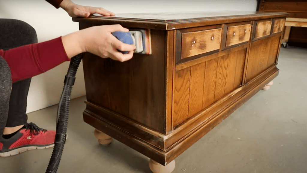 Lightly Sand the Furniture