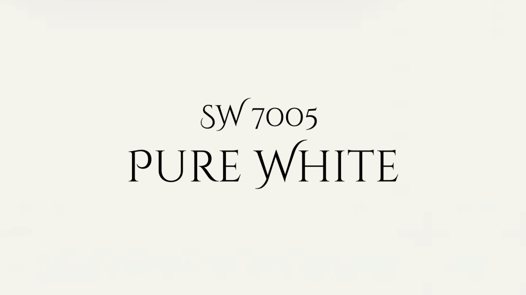 What Is Sherwin-Williams Pure White?