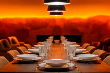 accent wall dining room