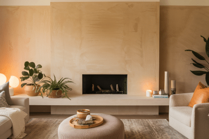DIY Roman Clay Fireplace- Stylish & Budget-Friendly