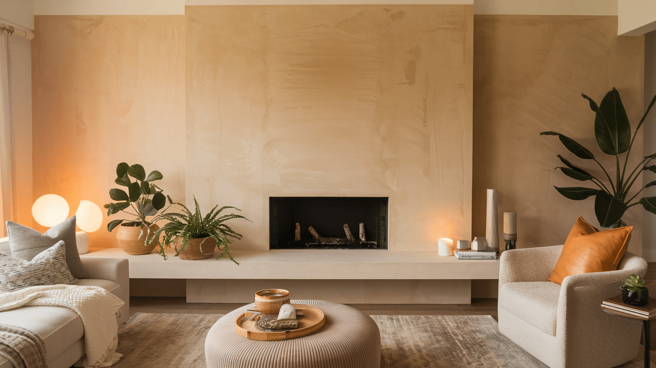 DIY Roman Clay Fireplace- Stylish & Budget-Friendly