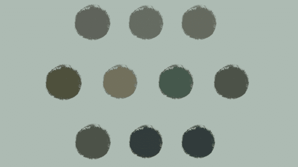 Dark Greens, Blues, Blacks