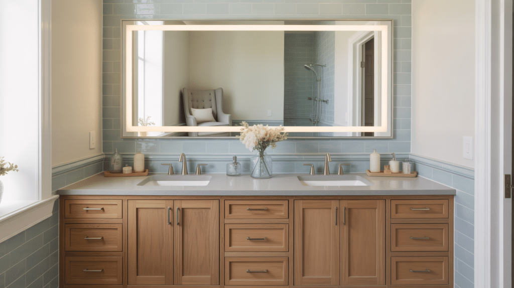 Dual+Vanity+with+Easy-To-Reach+Storage