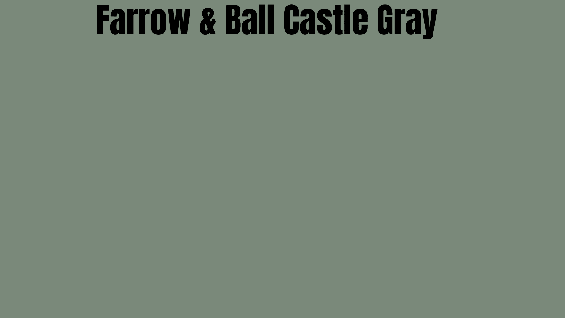 Farrow & Ball Castle Gray