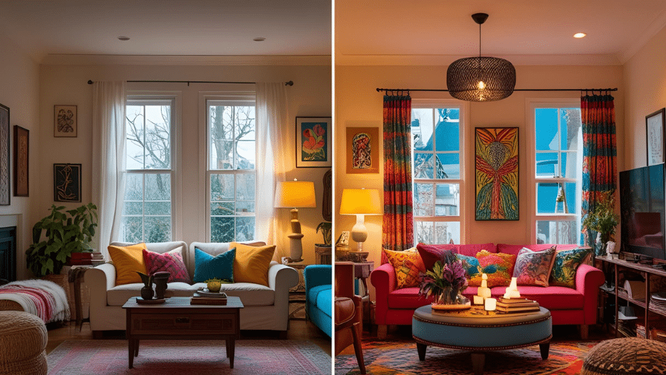 From Empty to Eclectic and Inviting