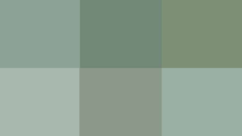 Gray-Green Tones with a Touch of Blue